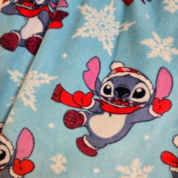 Disney Lilo & Stitch Christmas Pajama Pants, Blue, Size M 8-10, LZ41917BA - Picture 10 of 10